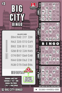 Big City Bingo Scratched