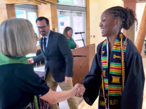 Veterans' college graduation